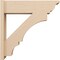 Ekena Millwork 7 1/2-in W x 26-in D x 26-in H Balboa Trad Rough Cedar Woodgrain TimberThane Outlooker, Primed Tan OUTUR075X26X26BOA04RCPR - alternate 5